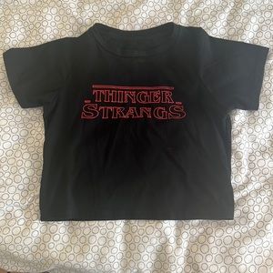 Stranger Things Black crop top